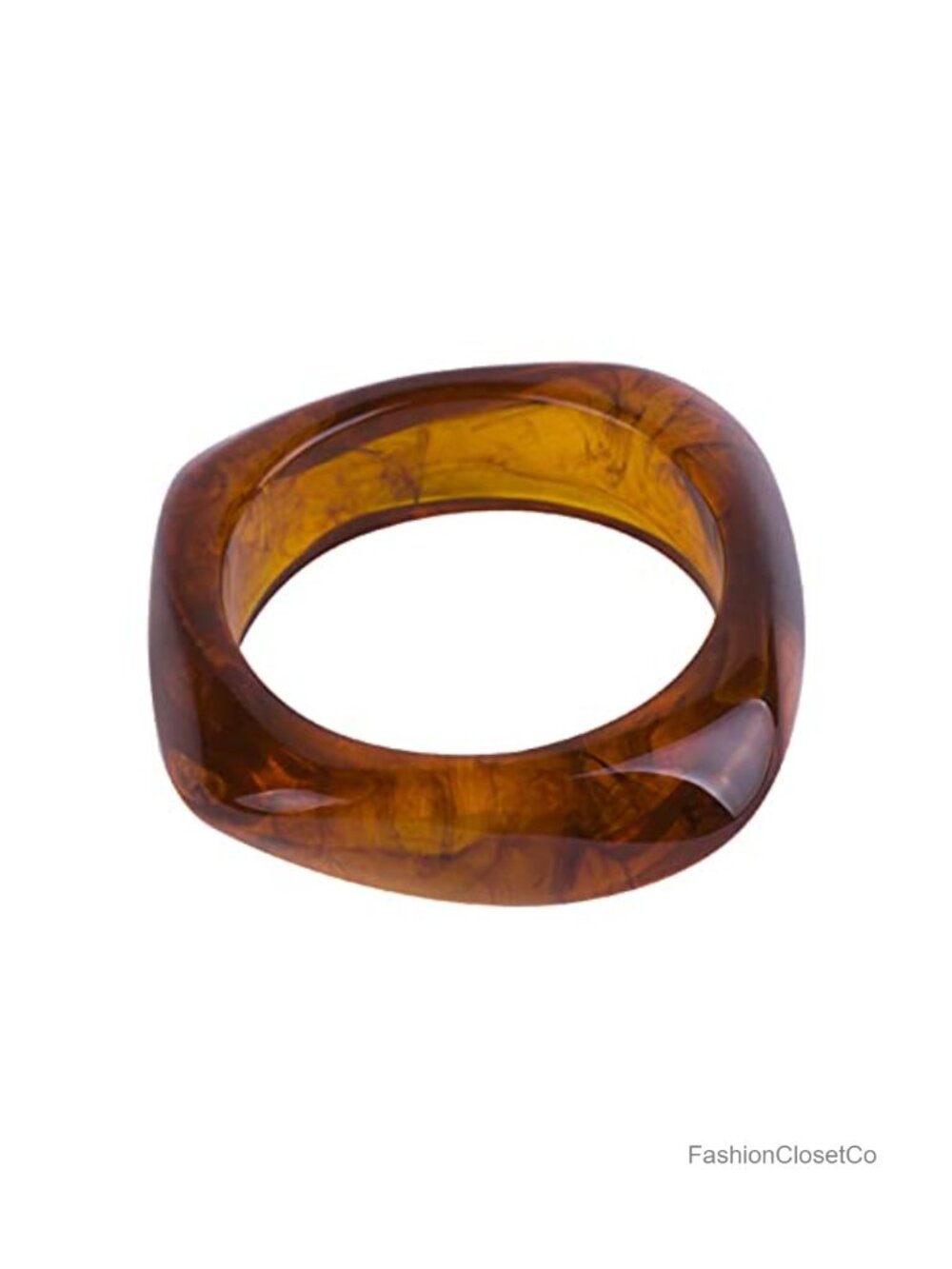 Resin Irregular Bangle Wrap Bracelet Geometric Bohemian